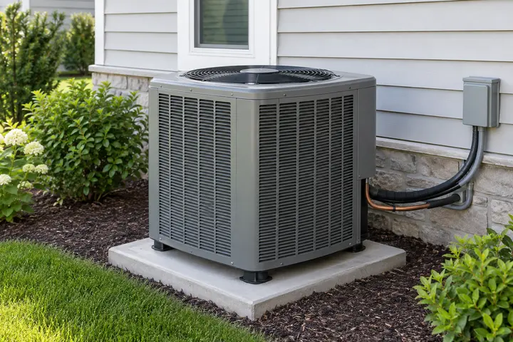 Residential central air-conditioning condenser