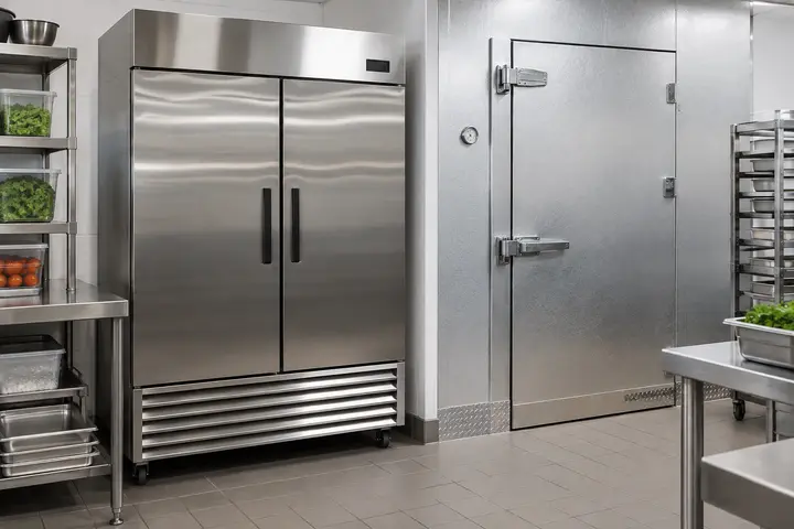 Commercial refrigerator and walk-in cooler equipment